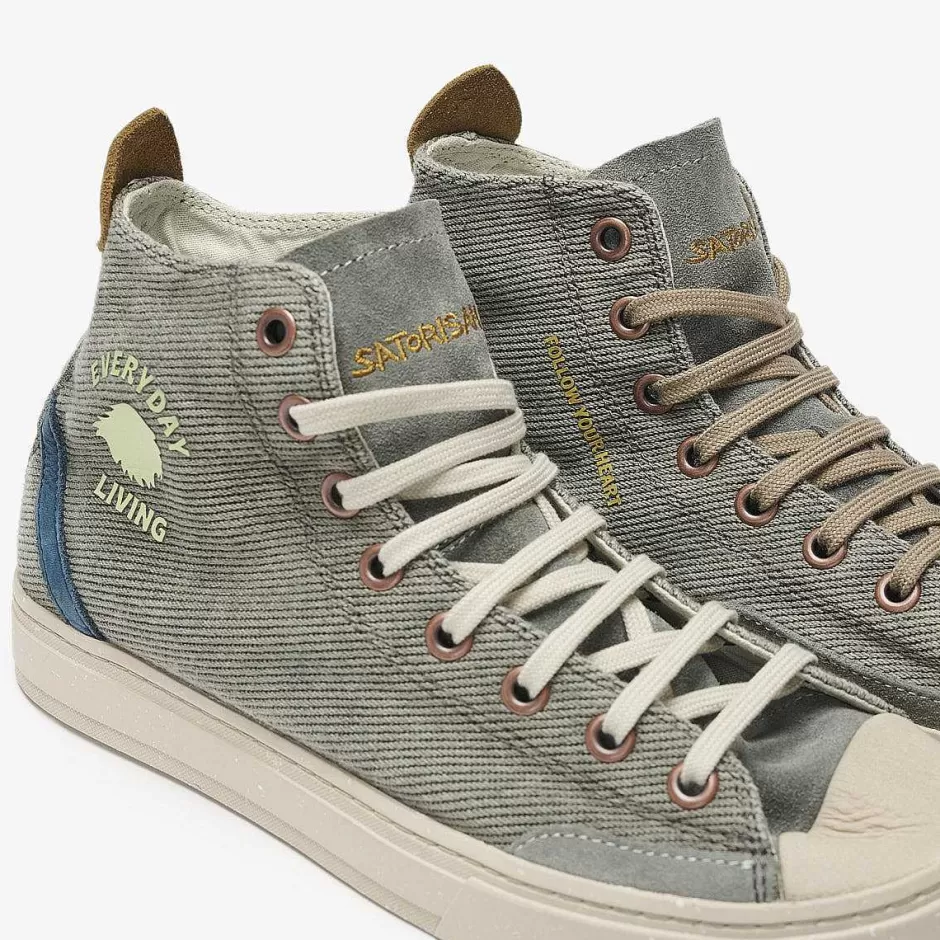 Mann Satorisan Koto Mid Cotton Vintage | Khaki